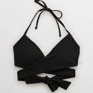 Aerie Halter Wrap Bikini Top